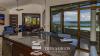 kitchen island with direct access to the ocean view terrace